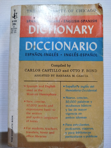 Dictionary English Spanish Spanish English U. Of Chicago 