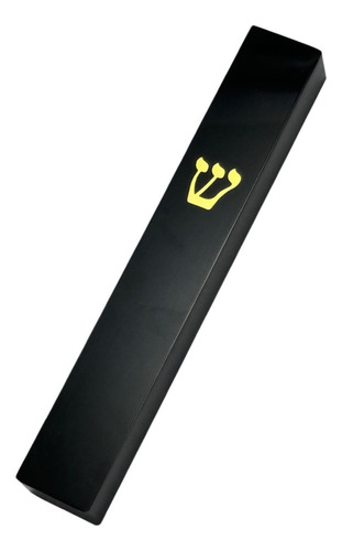 4 Mezuzah Case Decoración Judía Bendición Del Hogar Negro