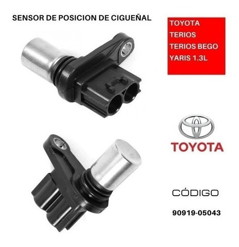 Sensor Posicion De Cigüeñal Toyota Yaris 1.0l 1999-2005