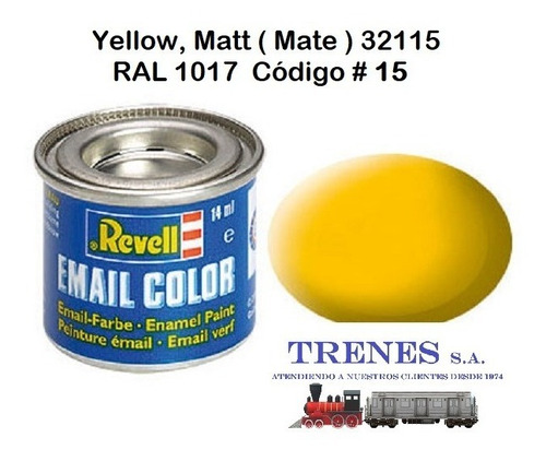 Pintura Para Modelismo 14ml Yellow Matt By Revell # 32115