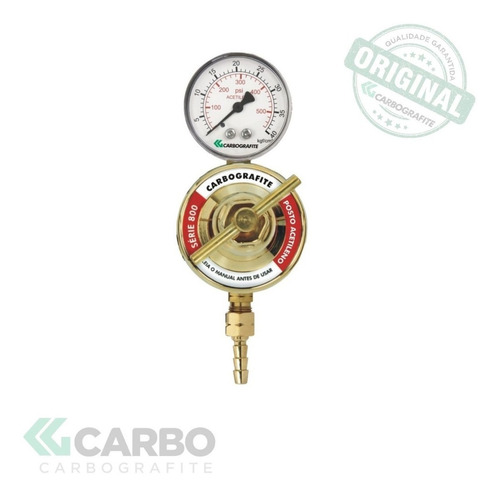 Regulador De Pressão Carbografite Posto Acetileno Série 800