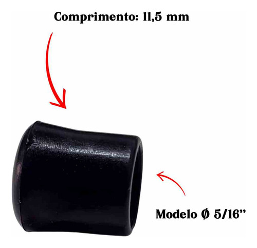 Ponteira Externa De Pvc 5/16 Vergalhão Tubos - 100 Unidades