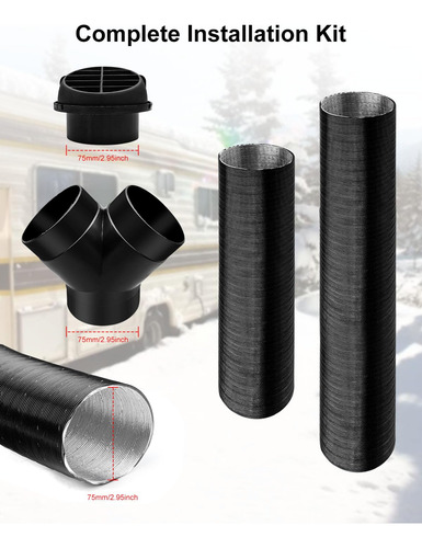 Kit De Tubo De Escape 3 Pulgadas Webasto Calentador Diésel