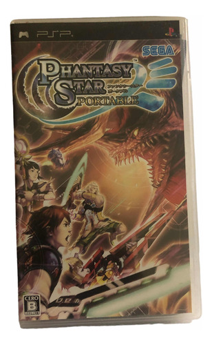 Phantasy Star Portable Jogo Do Psp Original Japan Usado (Recondicionado)