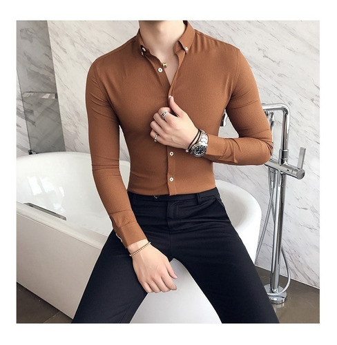 Negocios Camisas 2019 Moda De Camisa Slim Fit