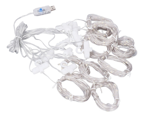 Luces De Cortina Colgantes De 300 Led, 8 Modos De Flexibilid