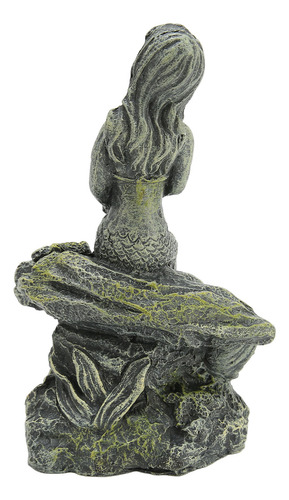 Adorno Para Pecera, Estatua De Sirena Para Acuario, Resina S