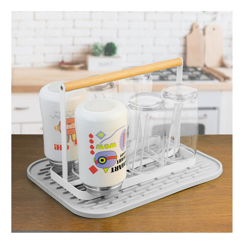 Mukkuri Soporte Para Escurridor De Tazas, Soporte Para De 6