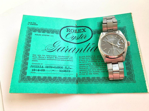 Reloj Rolex 1500 34 Mm Plexi Full Set Glamdvt Gris Gris Gris (Usado)
