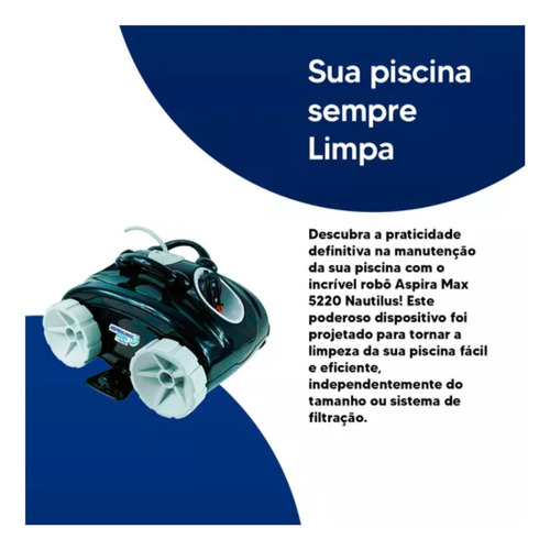 Aspira Max 5220 Robô De Manutenção Para Piscinas