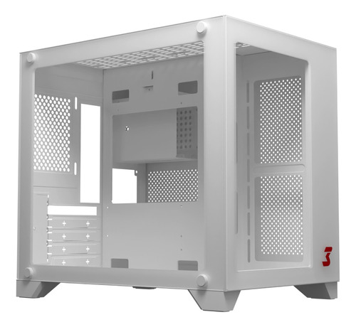 Gabinete Gamer Dt3 Hyper M-atx Vidro Branco White Cor Preto