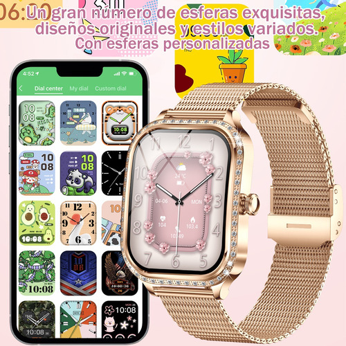 Smart Watch Mujer Bluetooth Llamada Asistente De Voz Ai
