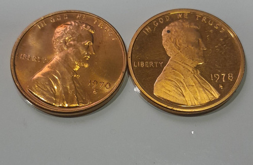 Moeda Usa One Cent Dólar Linconl 1970s,1978s Original