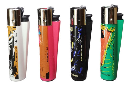 Encendedor Clipper Classic Recargable Colección Wild Mouth