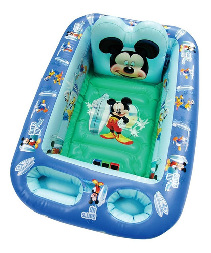 Bañera Inflable Para Bebé Con Soporte Acolchado Teletiendauy