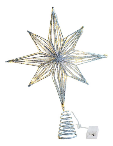 Nuevo Toppers De Árvore De Natal Led Arte Em Ferro 30cm