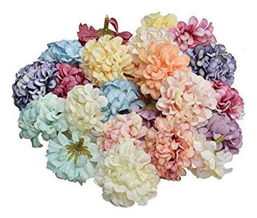 Flores De Papel Seda Multicolor De 50 Piezas. Marca  