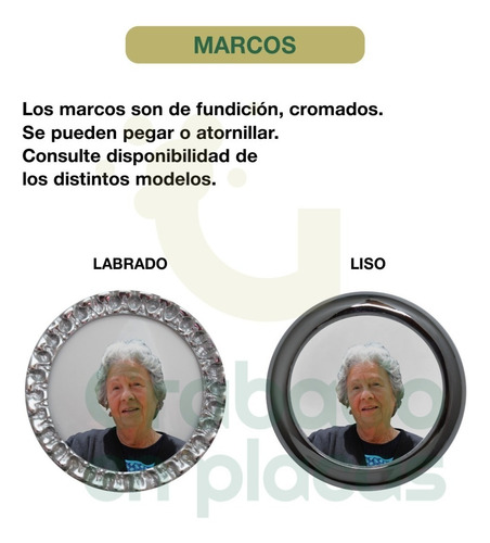 Imagen 5 de 6 de Placa De Marmol 25x20 Recordatoria Para Cementerio + Foto