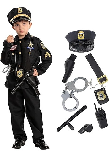 Spooktacular Creations Disfraz Policia Para Niños Cosplay Ha