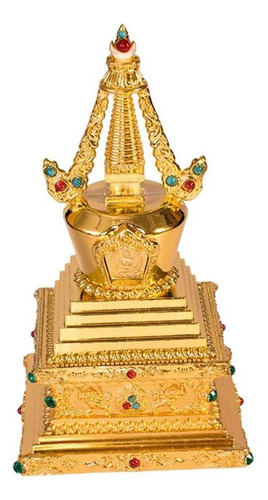 Budismo Do Tibete Sakyamuni Buda Stupa Torre Estátua