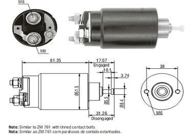 Solenoide Motor. Ford Ka/fiesta/escort 12v