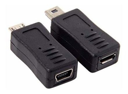 Adaptador Extension Mini Usb Micro 5 Pin Dama Color Negro 0u