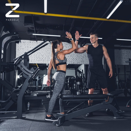 Aparato Polea Alta Espalda Y Remo Maquina Ejercicio Gimnasio Color de la estructura Gris oscuro Color del tapizado Negro
