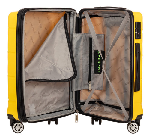 Maleta Hardhead Pxmt-1182 37cm De Ancho X 52cm De Alto X 24cm De Profundidad Color Amarillo Diseño Proximity