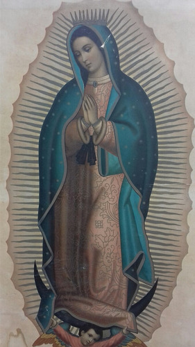 Virgen De Guadalupe Cromo Antiguo Arte Sacro