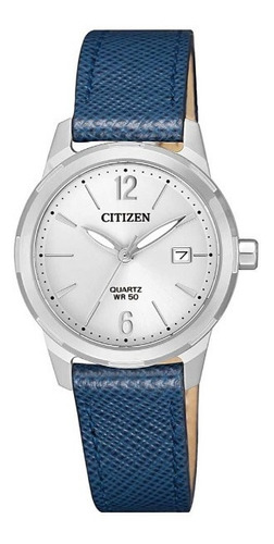 Eu6070-19a Reloj Citizen Cuarzo Azul/plateado