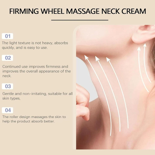 Crema Reafirmante Para El Cuello Ah-8, Con Masaje De Doble R