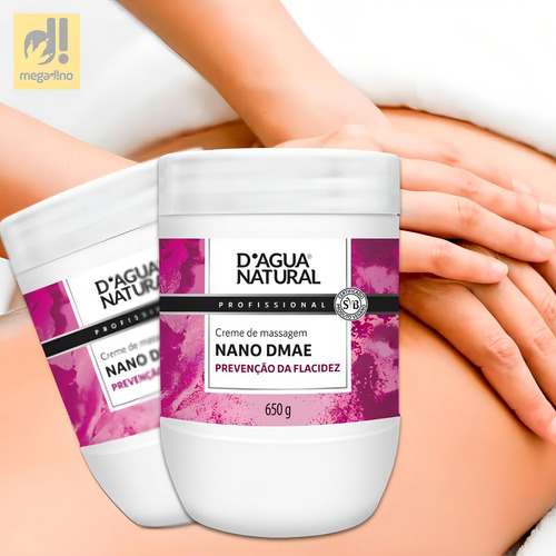 Creme De Massagem Nano Dmae 650g Dagua Natural Tipo De Embalagem Pote Fragrância Dmae