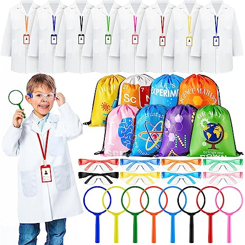 Kit De Experimento Científico Niños Bata Y Juguetes C...