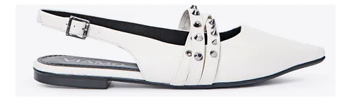 Zapatos Mule De Mujer Viamo Abbie Hueso