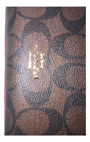 Wristlet Cartera Mujer Coach Doble Cierre Original C5576