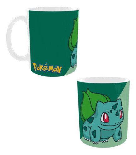 Taza Pokemon Nueva 11 Oz Con Caja Bulbasaur Completo