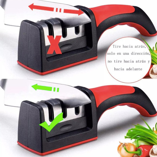 Afilador Cuchillos Cocina Profesional Chef Portatil Manual