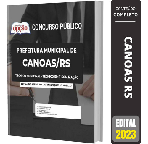 Apostila Canoas Rs - Técnico Municipal Em Fiscalização