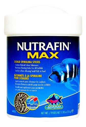 Nutrafin Max Bastones De Espirulina Ciclidos Alimento 56 Gr
