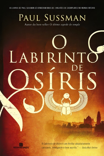 O Labirinto De Osíris, De Paul Sussman. Editora Bertrand Brasil Em Português