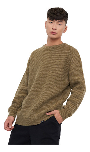 Sweater Hombre Tejido R-neck Verde Corona