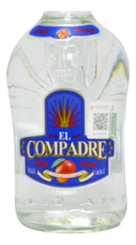 Pack De 6 Licor De Agave El Compadre Baby Mango 1 L