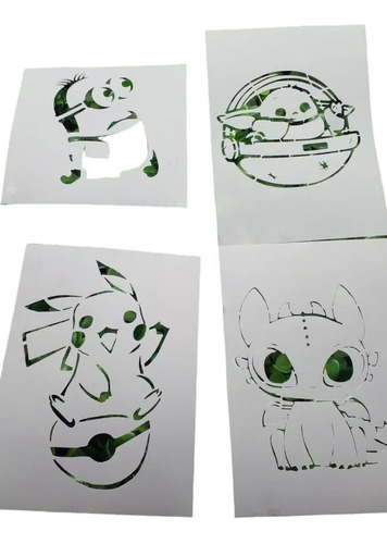 Stencil Personajes Infantiles Set1