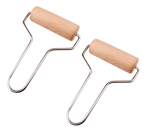 2 Rodillo Madera Arcilla Antiadherente Para Fondant