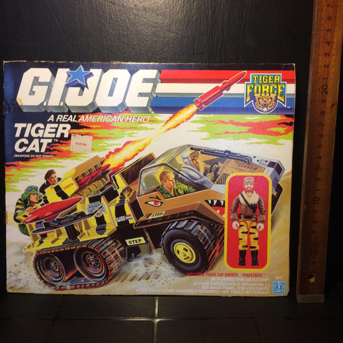 G.i. Joe Solo La Caja Del Tiger Cat Original De Los Años 80s