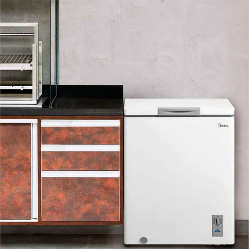 Freezer Horizontal Midea Branco 145 L Baixo Consumo-220v