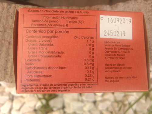 Imagen 6 de 6 de Galleta Sin Gluten - Flor De Cacao Kuidat Paquete 10 Cajas.