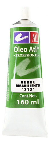 Oleo Atl T-40 160ml Arte Pintura A Escoger Color Verde Amarillento No. 213 1pz