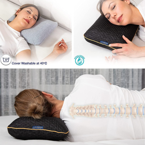 Almohada De Viaje Y Camping De Espuma Viscoelástica Cã...