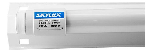 Luminária Perfil 1x10w Com 2 Soquetes 60cm Branca Skylux